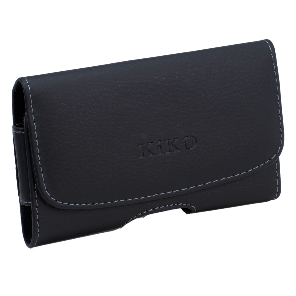 iPhone 4S 5S Extendable Horizontal POUCH (Full Black)